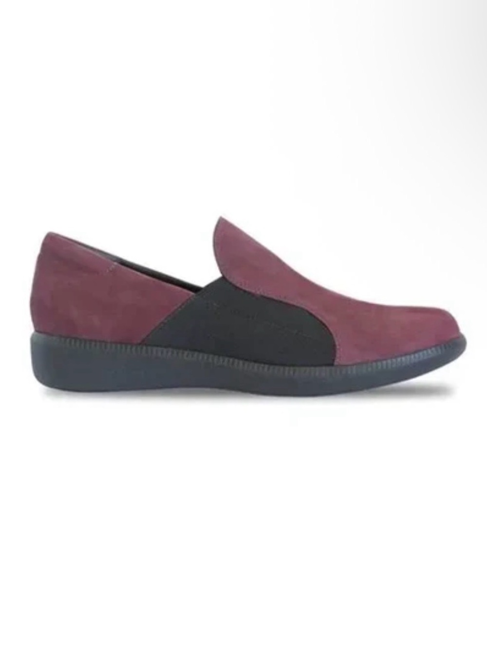 Munro Clay Slip Ons Women's Casual Loafers in Burgundy Wine black NEW 10 M